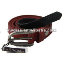 Thin Red Leather Belt For Dressy